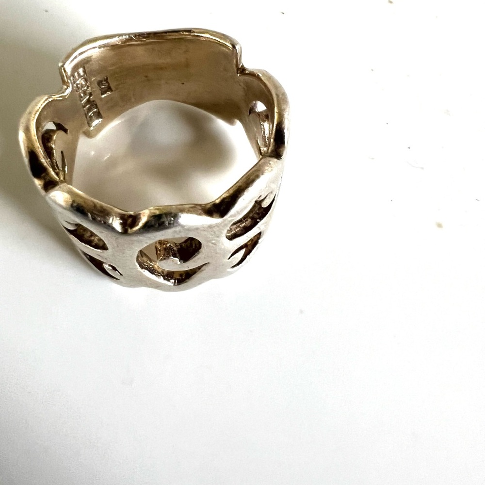 Silver 925 Signed By Barse Statement Ring - image 4